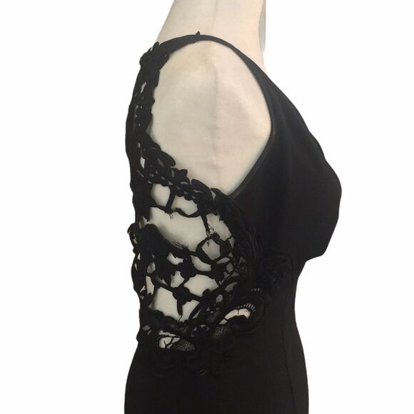 Jessica McClintock Vintage Black Mermaid Gown - Picture 6 of 16